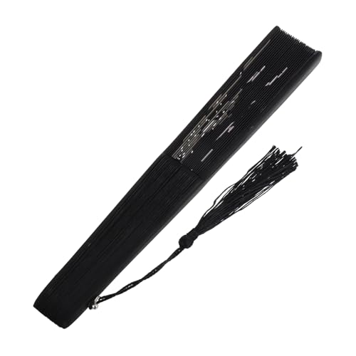 STOBAZA Faltbarer Handfächer aus Langlebigem Holz und Chinesischer Tanzfächer für Frauen Multifunktional als Fotografie Hochzeitsrequisite Traditioneller Vintage Handheld Fächer von STOBAZA
