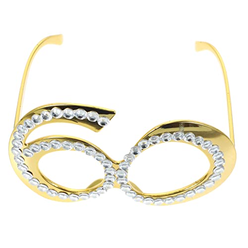 STOBAZA Geburtstag Zahlenbrille mit Strasssteinen Leichte Kunststoffbrille als Partyaccessoire und Foto Requisite Geburtstagsbrille für Feierlichkeiten und Geschenkidee STOBAZA Geburtstag Zahlenbrille mit Strasssteinen Leichte Kunststoffbrille als Partyaccessoire und Foto Requisite Geburtstagsbrille für Feierlichkeiten und Geschenkidee von STOBAZA