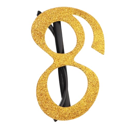 STOBAZA Geburtstags Sonnenbrille mit Glitzer Design Zahlenbrille für Foto Dekoration und Partys für Geburtstagsfeiern und Jubiläen Leicht und Stylisch Unvergessliche Fotomomente STOBAZA Geburtstags Sonnenbrille mit Glitzer Design Zahlenbrille für Foto Dekoration und Partys für Geburtstagsfeiern und Jubiläen Leicht und Stylisch Unvergessliche Fotomomente von STOBAZA