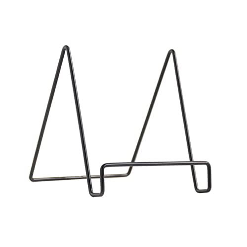 STOBAZA Geometrischer Wrought Iron Aufbewahrungsständer für Bücher Journale und Geschirr Groß Schwarz Bodenmodell Multifunktioneller Organizer für Moderne Räume von STOBAZA