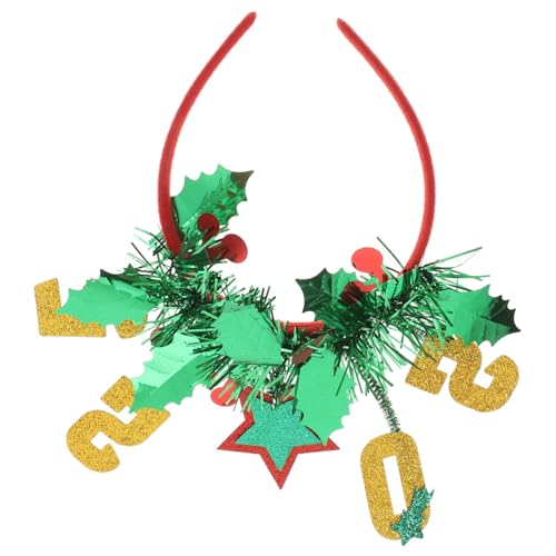 STOBAZA Glitzer Stern Haarschmuck Haarreif mit Pailletten für Silvester Party Jahre Feier Stirnband für Neujahrsfest und Jahrewechsel Accessoire von STOBAZA