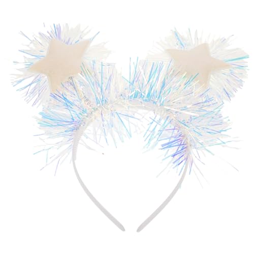 STOBAZA Glitzernder Sternen-tinsel-haarreif Leichtes Flexibles Weihnachts Neujahrs-party-accessoire für Teens und Erwachsene Wiederverwendbares Funkelndes Stirnband für Geburtstags von STOBAZA