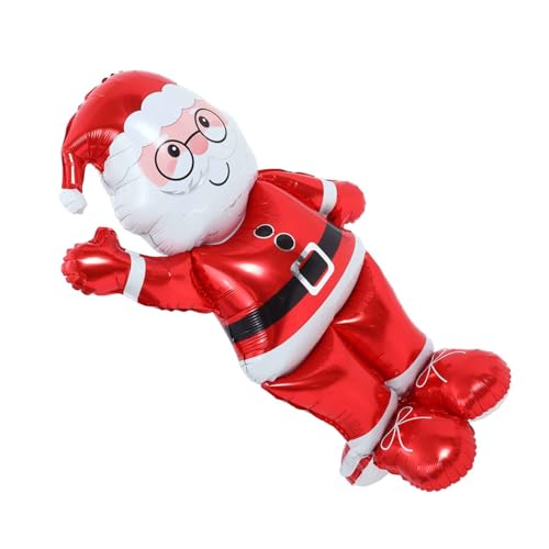 STOBAZA Großer Aufblasbarer Weihnachtsmann Ballon aus Aluminiumfolie Festliche Weihnachtsdekoration Stabiler für Weihnachtsfeiern und Feiertagsfeiern STOBAZA Großer Aufblasbarer Weihnachtsmann Ballon aus Aluminiumfolie Festliche Weihnachtsdekoration Stabiler für Weihnachtsfeiern und Feiertagsfeiern von STOBAZA
