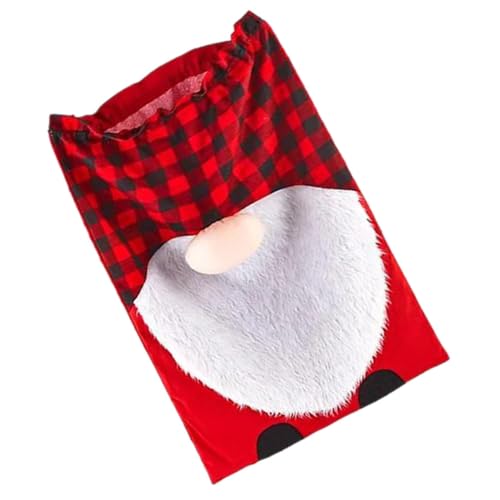 STOBAZA Großer Geschenkbeutel mit Kordelzug Weihnachtsbeutel aus Wiederverwendbarer Candy Packaging Container Dekorativer Süßigkeitensack für Weihnachtsfeier Geeignet für Familie und von STOBAZA