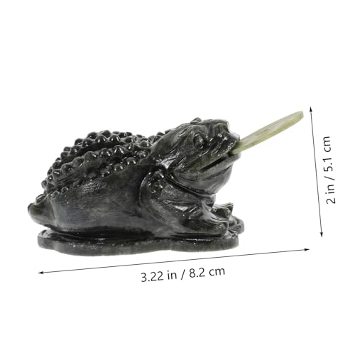 STOBAZA Grüne Jade Toad Crafts Tischornament Langlebige Desktop Dekoration Feng Shui Glücksbringer für Zuhause Büro Wohnzimmer STOBAZA Grüne Jade Toad Crafts Tischornament Langlebige Desktop Dekoration Feng Shui Glücksbringer für Zuhause Büro Wohnzimmer von STOBAZA