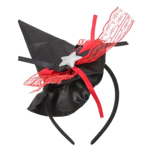 STOBAZA Halloween Hexenhut Haarreif Kleines Dekoratives Cosplay Partyaccessoire für Erwachsene Auffälliger Haarschmuck für Halloween Kostümfest und Bühnenauftritte von STOBAZA