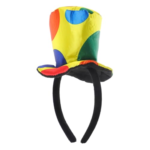 STOBAZA Halloween Karneval Haarreif Clown Hut Design Leichtes Stirnband Party Kostüm Accessoire für Damen und Herren von STOBAZA