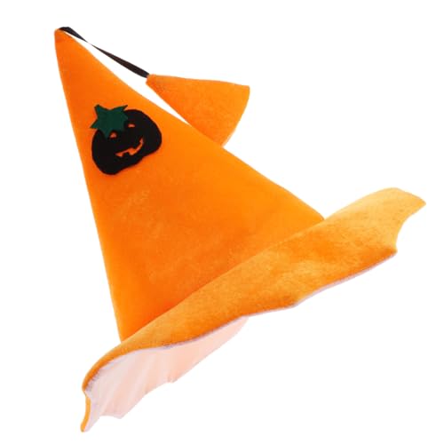 STOBAZA Halloween Kürbishut Cosplay Prop Vielseitiger Halloween Hexenhut aus Weichem Dekorativer Partyhut für Kostüm Fotoshooting und Aufführungen Auffälliges Accessoire für Erwachsene von STOBAZA