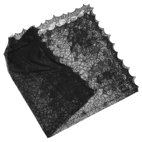 STOBAZA Halloween Spitzen Tischläufer aus Schwarzer Spitze mit Spinnen und Kürbismotiv Dekorativer Wiederverwendbarer Tischläufer für Halloween Party und Festliche Tischdekoration STOBAZA Halloween Spitzen Tischläufer aus Schwarzer Spitze mit Spinnen und Kürbismotiv Dekorativer Wiederverwendbarer Tischläufer für Halloween Party und Festliche Tischdekoration von STOBAZA