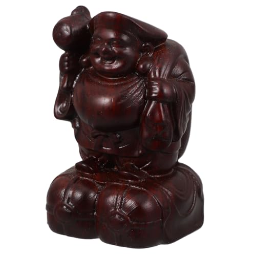 STOBAZA Handgeschnitzte Holzfigur Gott des Reichtums Dekorative Skulptur Tischornament für Wohn Büro Tempeldekoration Kunsthandwerk zur Raumverschönerung STOBAZA Handgeschnitzte Holzfigur Gott des Reichtums Dekorative Skulptur Tischornament für Wohn Büro Tempeldekoration Kunsthandwerk zur Raumverschönerung von STOBAZA