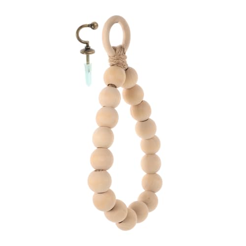 STOBAZA Handtuchhalter aus Holzperlen Hängender Handtuchring für Badezimmer und Küche Platzsparend Retro Design für Kleine Handtücher Einfache Montage ohne Bohren STOBAZA Handtuchhalter aus Holzperlen Hängender Handtuchring für Badezimmer und Küche Platzsparend Retro Design für Kleine Handtücher Einfache Montage ohne Bohren von STOBAZA