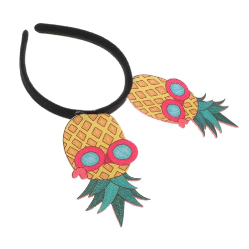 STOBAZA Hawaii Haarreif Ananas Design Flexibel Damen Stirnband für Sommer Luau Party Strand Haarreif mit Rutschfestem Sitz und Hawaiianischem Party Motiv von STOBAZA