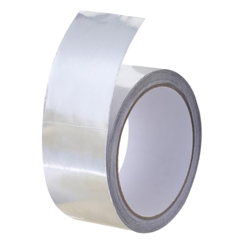 STOBAZA Hitzebeständiges Aluminiumfolie Klebeband Selbstklebendes Isolationsband für Abgasanlagen Dampf Abdichtungsband mit Hervorragender Haftung für Haushalt und Industrie von STOBAZA