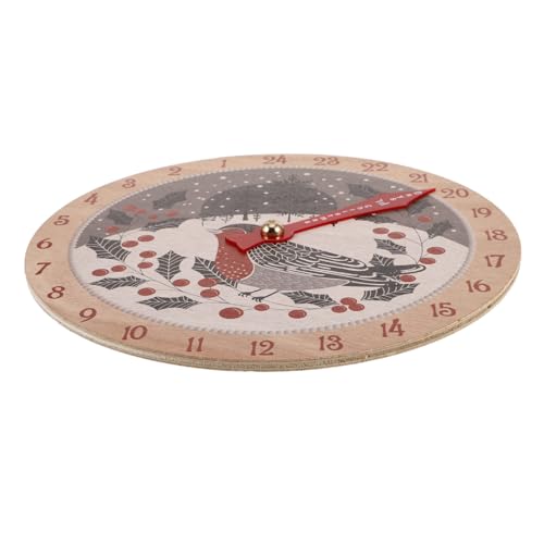 STOBAZA Holz Adventskalender Weihnachtsdeko Countdown Kalender zum Befüllen Wiederverwendbar Langlebig Festliche Tischdekoration für Zuhause Büro und Räume Vielseitig für Weihnachtsfeier von STOBAZA