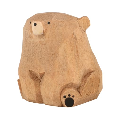 STOBAZA Holzfigur Bär Handgeschnitzt Rustikale Dekoration Für Schreibtisch Und Langlebige Miniatur-skulptur Tierfigur Hochwertigem Für Wohnkultur STOBAZA Holzfigur Bär Handgeschnitzt Rustikale Dekoration Für Schreibtisch Und Langlebige Miniatur-skulptur Tierfigur Hochwertigem Für Wohnkultur von STOBAZA