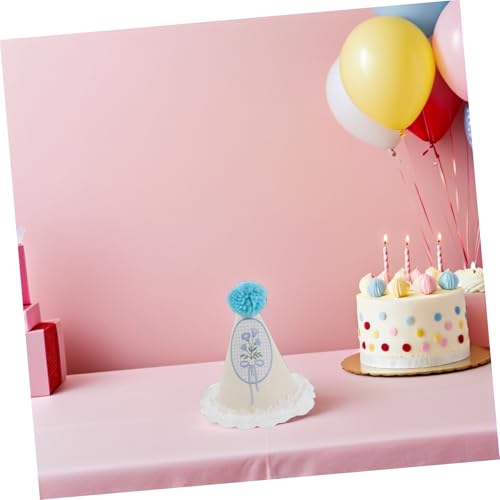 STOBAZA Kindergeburtstagshut mit Pom Pom und Spitzenbesatz Leichter Papierkegel Lustige Partyhüte für Kleinkinder Geeignet für Indoor und Outdoor Feiern Foto Requisiten für STOBAZA Kindergeburtstagshut mit Pom Pom und Spitzenbesatz Leichter Papierkegel Lustige Partyhüte für Kleinkinder Geeignet für Indoor und Outdoor Feiern Foto Requisiten für von STOBAZA