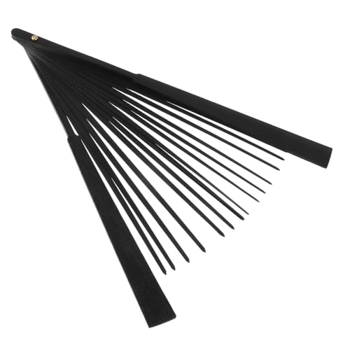 STOBAZA Klappbarer Fächerrahmen aus Holz Stabiles DIY Handfächer Gestell Leichtes Bastelmaterial für Faltbare Handfächer Schwarz Zubehör für Kreative Fächergestaltung STOBAZA Klappbarer Fächerrahmen aus Holz Stabiles DIY Handfächer Gestell Leichtes Bastelmaterial für Faltbare Handfächer Schwarz Zubehör für Kreative Fächergestaltung von STOBAZA