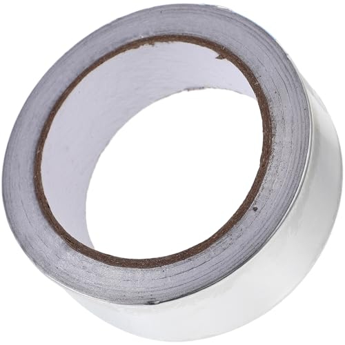 STOBAZA Klebeband Aluminium Folie Hochtemperaturbeständiges Selbstklebendes Isolierband für Elektrische Reparaturen Breit Wasser und Dampfsperrend für Fußbodenheizung und Isolierung STOBAZA Klebeband Aluminium Folie Hochtemperaturbeständiges Selbstklebendes Isolierband für Elektrische Reparaturen Breit Wasser und Dampfsperrend für Fußbodenheizung und Isolierung von STOBAZA