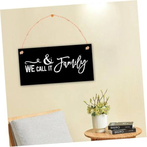 STOBAZA Kreative Kleine Holztafel mit Juteseil Hängendes Willkommensschild DIY Wanddekoration für Haus Laden Leichtes Holzschild zum Beschriften und Basteln von STOBAZA