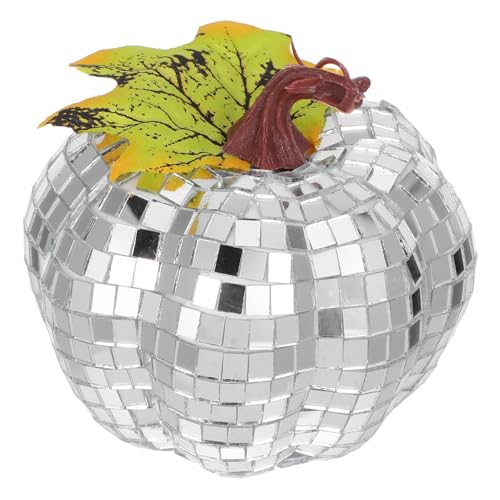 STOBAZA Künstlicher Kürbis Mit Discokugel: Kürbisstatue Mit Glitzerspiegel, Tischdekoration Im Bauernhausstil, Back to 70s-Party-Ornament Für Hochzeits- Und Geburtstagsgeschenke STOBAZA Künstlicher Kürbis Mit Discokugel: Kürbisstatue Mit Glitzerspiegel, Tischdekoration Im Bauernhausstil, Back to 70s-Party-Ornament Für Hochzeits- Und Geburtstagsgeschenke von STOBAZA
