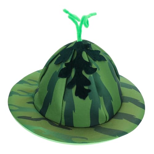 STOBAZA Lustiger Wassermelonen-Kopfschmuck für Erwachsene Plüsch-obst-kostümhaube Farbenfroher Foto-requisit für Geburtstagsfeiern Karneval Pool-events und Festliche Verkleidungen von STOBAZA
