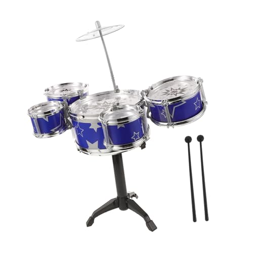 STOBAZA Mini Schlagzeug Set für Anfänger Kindgerechtes Musikinstrument aus Kunststoff für Jahre und Älter Fördert Musikalische Fähigkeiten und Kreativität Blaues Teilige Jazz Drum Kit für STOBAZA Mini Schlagzeug Set für Anfänger Kindgerechtes Musikinstrument aus Kunststoff für Jahre und Älter Fördert Musikalische Fähigkeiten und Kreativität Blaues Teilige Jazz Drum Kit für von STOBAZA