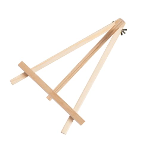 STOBAZA Mini Staffelei aus Holz Mini Easel Rahmen für Leinwand als Malständer Bilderhalter Tischdeko für Anfänger Kunstprojekte Hochzeiten Partys und Ausstellungen von STOBAZA