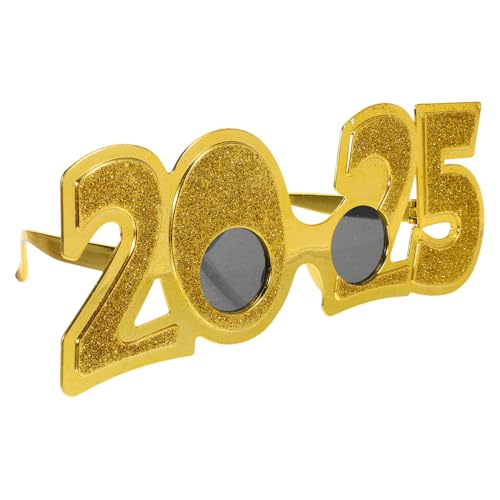 STOBAZA Partybrille Pc-material Robust Lustiges Design Neujahrsdekoration Silvester Partygläser für Junge Leute Fotorequisiten Geschenkidee von STOBAZA