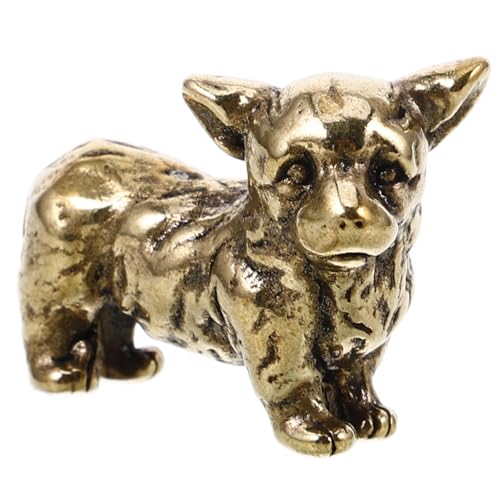 STOBAZA Retro-Messing-tierfigur, Messingverzierung, Miniatur-hundeform, Messingstatue, Messinghandwerk, Hund, Tischdekoration, Desktop-hundefigur STOBAZA Retro-Messing-tierfigur, Messingverzierung, Miniatur-hundeform, Messingstatue, Messinghandwerk, Hund, Tischdekoration, Desktop-hundefigur von STOBAZA