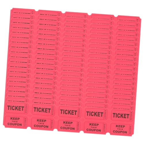 STOBAZA Rote Gewinnspiel Tickets Für Veranstaltungen Tombola Lotterie Und Spiele Ideal Für Feste Feiern Und Gewinnspiele Eventticket Etiketten STOBAZA Rote Gewinnspiel Tickets Für Veranstaltungen Tombola Lotterie Und Spiele Ideal Für Feste Feiern Und Gewinnspiele Eventticket Etiketten von STOBAZA