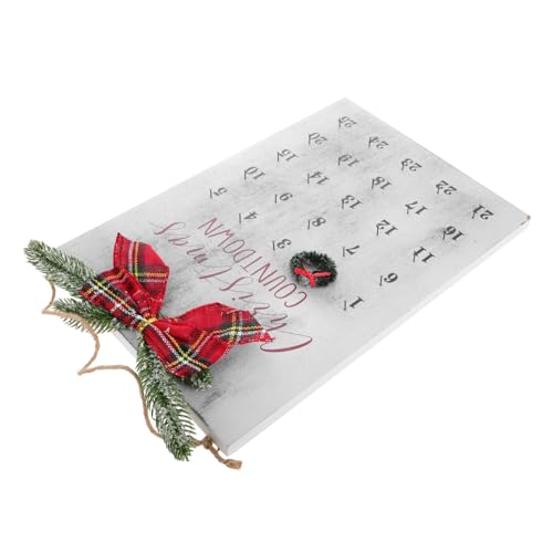 STOBAZA Rustikaler Weihnachts Countdown Kranz aus Holz Langlebiger Adventskalender für Haus und Büro Vielseitige Weihnachtsdeko im Bauernhausstil Wetterfestes Kompaktes Hängeschild für STOBAZA Rustikaler Weihnachts Countdown Kranz aus Holz Langlebiger Adventskalender für Haus und Büro Vielseitige Weihnachtsdeko im Bauernhausstil Wetterfestes Kompaktes Hängeschild für von STOBAZA