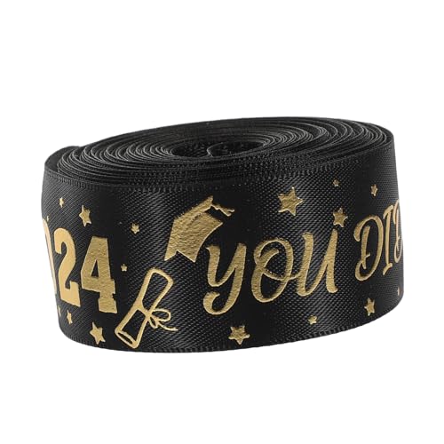 STOBAZA Schwarzes Polyester Geschenkband Breit Langlebiges Graviertes Abschlussband für DIY Geschenkverpackung Partydeko Bastelprojekte und Fotozubehör STOBAZA Schwarzes Polyester Geschenkband Breit Langlebiges Graviertes Abschlussband für DIY Geschenkverpackung Partydeko Bastelprojekte und Fotozubehör von STOBAZA
