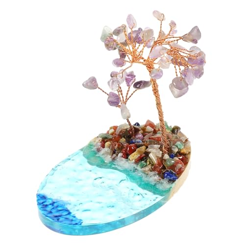 STOBAZA Sommerliches Küsten Mikrolandschaft aus Epoxidharz Resin Ornament für Schreibtisch und Regal für Persönliche Sammlungen und Gartenaccessoires von STOBAZA