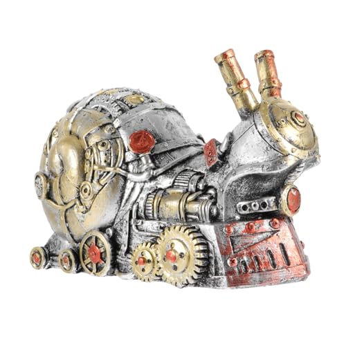 STOBAZA Steampunk Schneckenfigur Resin Kunsthandwerk Tischdekoration Stabile Basis Langlebiges Dekoratives Wohnaccessoire Geschenkidee für Frauen von STOBAZA
