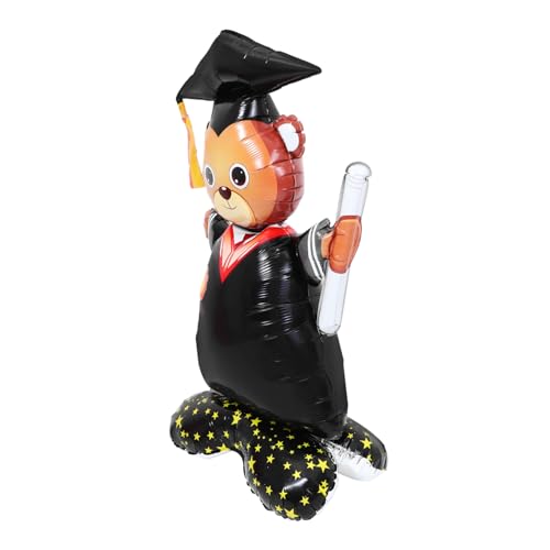 STOBAZA Stehender Bär Aluminiumfolie Ballon Doktor Luftballon Dekoration für Abschlussfeier Party Ornament Geeignet für Schulabschluss Uni Party Festliche Ballons STOBAZA Stehender Bär Aluminiumfolie Ballon Doktor Luftballon Dekoration für Abschlussfeier Party Ornament Geeignet für Schulabschluss Uni Party Festliche Ballons von STOBAZA