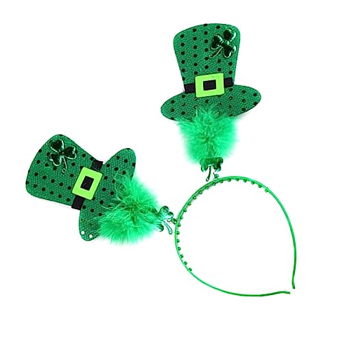 STOBAZA Stirnband Kleeblatt-Kopf-Bopper irisch Kopf boppers St. Patricks Day Head Boppers Patricks Day Haare stirnbänder kinder kopfband Kopfschmuck für Kinder bilden Schal von STOBAZA