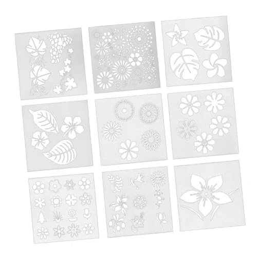 STOBAZA Teiliges Kreatives Blumen Schablonen Backform aus Weißem Lebensmittelechtem Vielseitig für Kuchen und Kekse für DIY Backpartys und Professionelle Tortendekoration zu Hause von STOBAZA