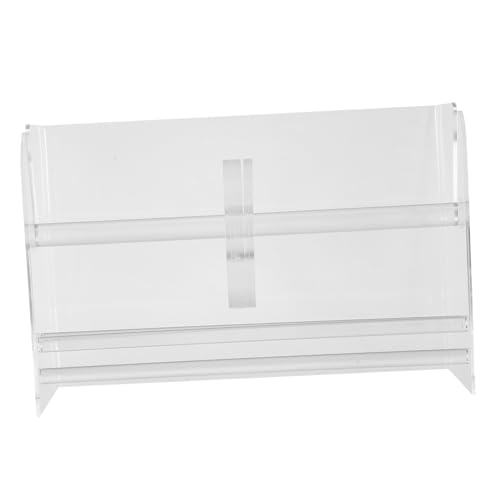 STOBAZA Verstellbarer Aufkleberrollen Spender mit Fächern Transparenter Etikettenhalter für Verschiedene Stickergrößen Praktischer Organizer für Büro und Schreibtisch von STOBAZA