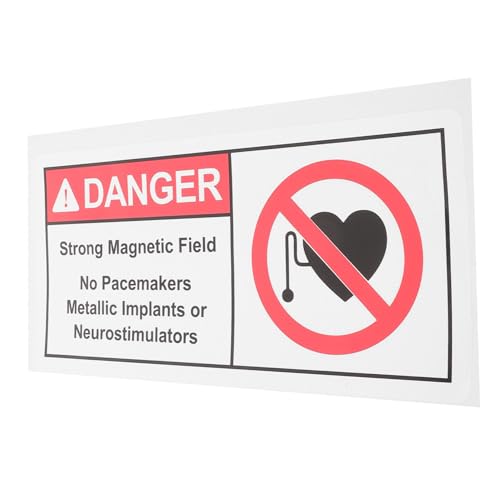 STOBAZA Warnaufkleber Magnetfeldfeld Warnschild Selbstklebend Stark Haftend für Glatte Oberflächen Sicherheitszeichen für und Metallimplantate STOBAZA Warnaufkleber Magnetfeldfeld Warnschild Selbstklebend Stark Haftend für Glatte Oberflächen Sicherheitszeichen für und Metallimplantate von STOBAZA