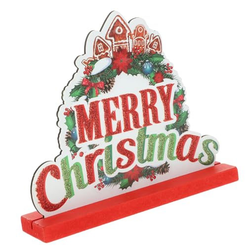 STOBAZA Weihnachtliche Holzfigur Weihnachtsmann Tischdekoration Handgefertigt Festlicher Christbaumschmuck Deko für Wohnzimmer Schlafzimmer Eingangsbereich von STOBAZA
