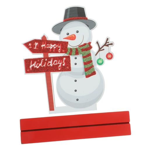 STOBAZA Weihnachtliche Santa Claus Tischdekoration Holzfigur Festlicher Weihnachtsbaumschmuck Xmas Party Favor Attraktive Desktop Deko für Zuhause Büro und Restaurant von STOBAZA