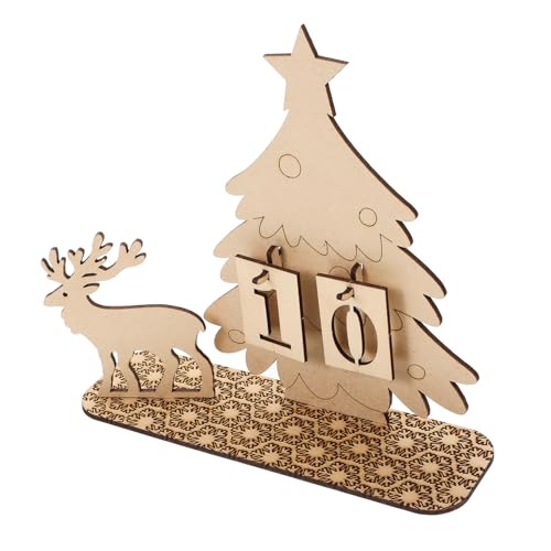 STOBAZA Weihnachtlicher Holz Adventskalender Weihnachts Countdown Kalender Dekoratives DIY Tischdeko Festliche Weihnachtsdekoration für Zuhause und Büro STOBAZA Weihnachtlicher Holz Adventskalender Weihnachts Countdown Kalender Dekoratives DIY Tischdeko Festliche Weihnachtsdekoration für Zuhause und Büro von STOBAZA