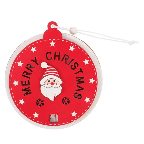 STOBAZA Weihnachtsdeko Adventskalender Holz Tage Countdown Hängend Warmes Licht Party Favor Fenster Deko für Weihnachtsbaum und Tür STOBAZA Weihnachtsdeko Adventskalender Holz Tage Countdown Hängend Warmes Licht Party Favor Fenster Deko für Weihnachtsbaum und Tür von STOBAZA