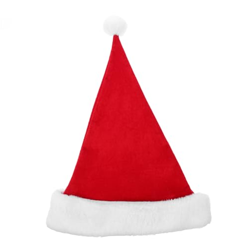 STOBAZA Weihnachtsmütze aus Dickem Goldplüsch für Erwachsene Warme Santa Mütze Festliches Weihnachtskostüm Zubehör für Party Vielseitige Xmas Kopfbedeckung Komfortabel und Langlebig von STOBAZA