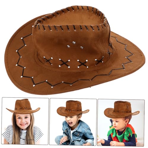STOBAZA Western Cowboy Hut Partyhut Western Kostüm Zubehör für Jungen und Mädchen Robust Wiederverwendbar Vielseitig für Karneval Cosplay und Themenpartys STOBAZA Western Cowboy Hut Partyhut Western Kostüm Zubehör für Jungen und Mädchen Robust Wiederverwendbar Vielseitig für Karneval Cosplay und Themenpartys von STOBAZA