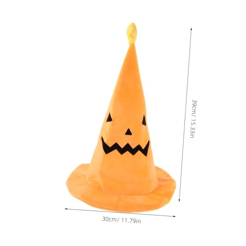 STOBAZA Witch Hat Halloween Kürbis Hexenhut für Frauen Passform Kostümaccessoire für Halloween Weihnachtsfeiern und Partydekorationen von STOBAZA