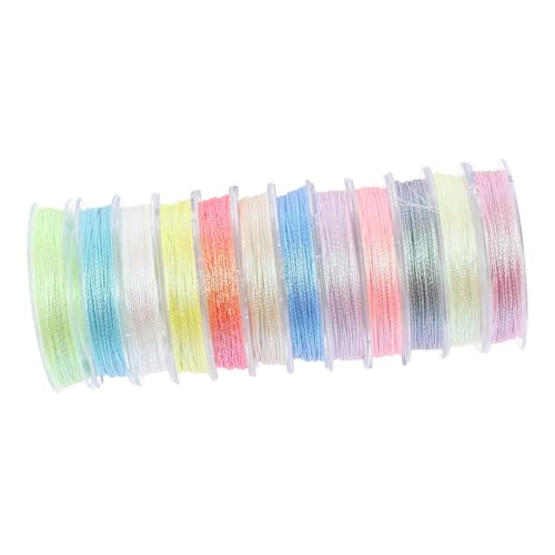 12 Rollen Leuchtendes Stickgarn Glow in The Dark Quiltgarn Stickgarn Im Dunkeln Leuchten Leuchtender Nähfaden Nähgarn 150d Polyester Gold- Und Silberfaden Täglicher Gebrauch 12 Rollen Leuchtendes Stickgarn Glow in The Dark Quiltgarn Stickgarn Im Dunkeln Leuchten Leuchtender Nähfaden Nähgarn 150d Polyester Gold- Und Silberfaden Täglicher Gebrauch von STOBOK