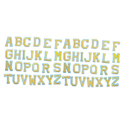 52St Buchstaben-Patch Kinder Bügelflicken englischer buchstabenpatch Buchstabenaufkleber das Outfit kleidung Alphabet Bügelbild Stoff-Accessoire Uniformen Applikationen Vliesstoff 52St Buchstaben-Patch Kinder Bügelflicken englischer buchstabenpatch Buchstabenaufkleber das Outfit kleidung Alphabet Bügelbild Stoff-Accessoire Uniformen Applikationen Vliesstoff von STOBOK
