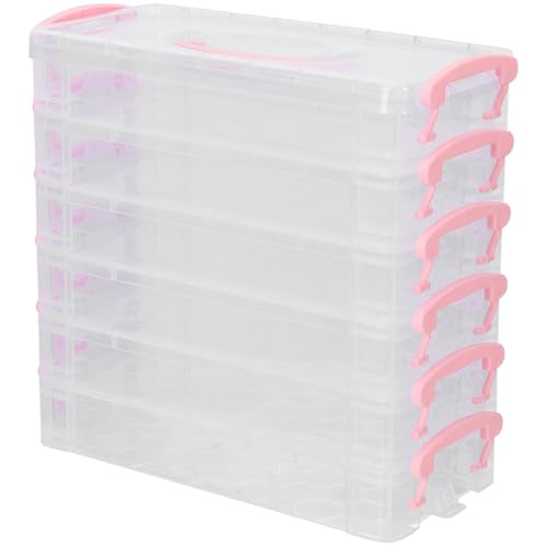 6 Pack stapelbar transparent Bleistift Box, 21.5x10x4cm, Bürobedarf Lagerung Veranstalter Box, Tragbare Und Abnehmbare Stifte Organizer für Schreibwaren Aquarellstifte Pinselmalstifte Zeichnungs Werk 6 Pack stapelbar transparent Bleistift Box, 21.5x10x4cm, Bürobedarf Lagerung Veranstalter Box, Tragbare Und Abnehmbare Stifte Organizer für Schreibwaren Aquarellstifte Pinselmalstifte Zeichnungs Werk von STOBOK
