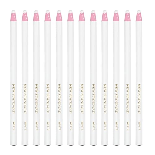 STOBOK 12Pcs Peel China Marker Abziehen: Fettstifte Bleistift Buntstifte Zeichnen von Wachsstiften für Holzglaskleidungsstücke Metallstoffe Porzellan Film Papier Weiß von STOBOK
